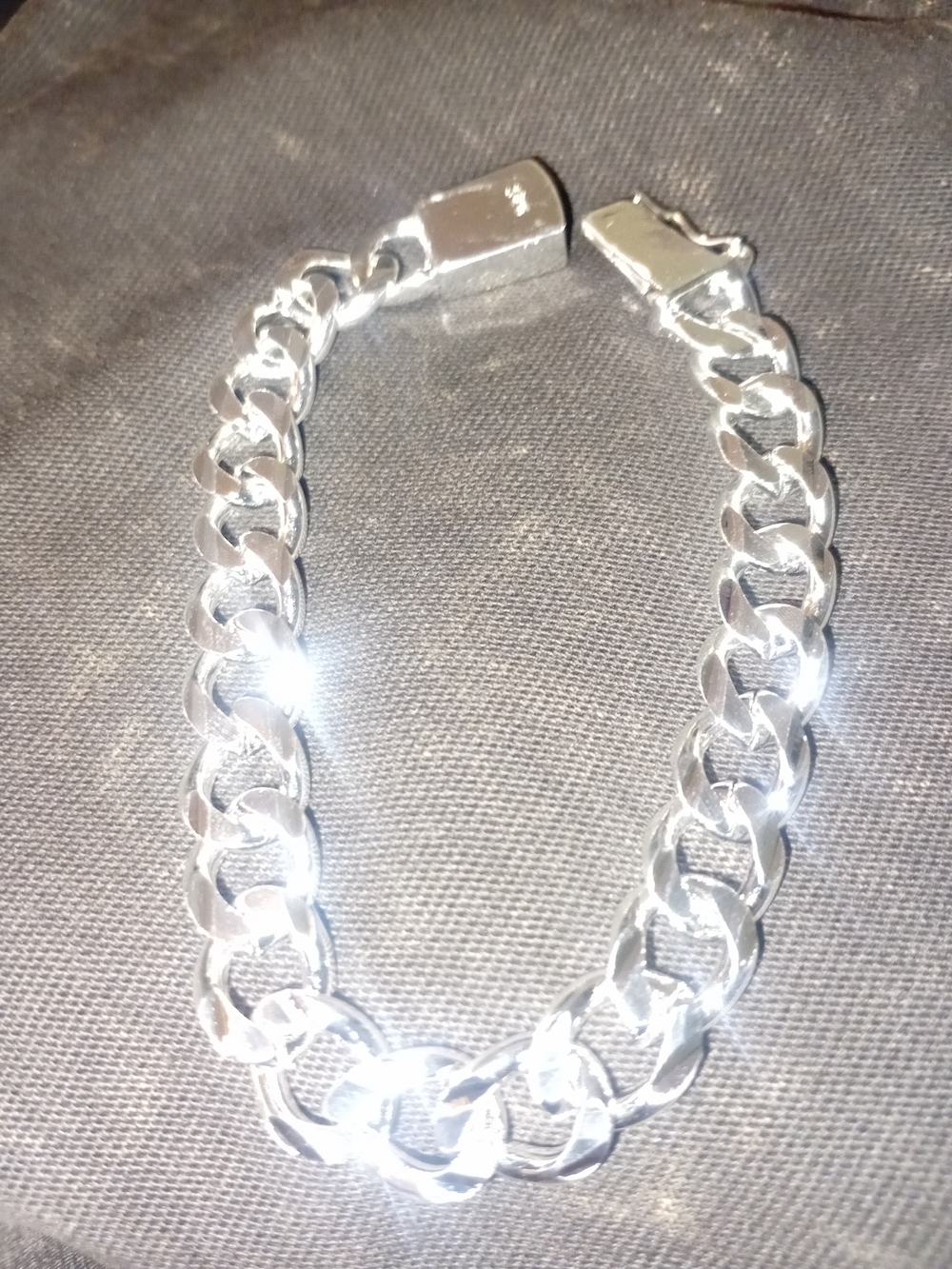 925 Sterling Silver Cuban Link Bracelet